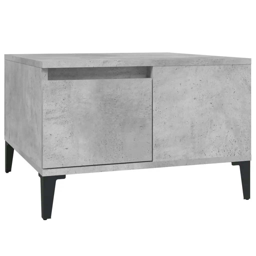 Coffee Table Concrete Grey 55x55x36.5 cm Engineered Wood 821088