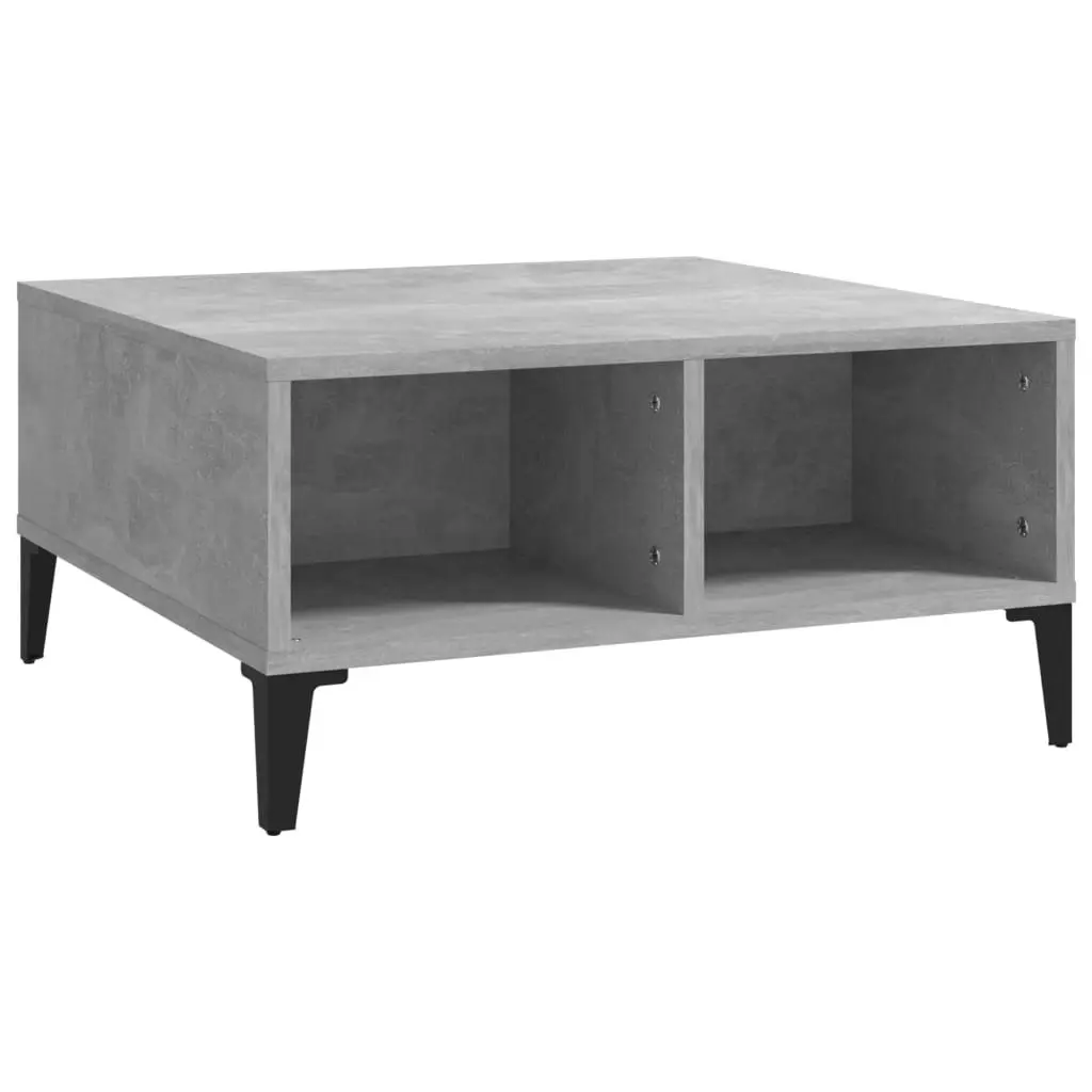 Coffee Table Concrete Grey 60x60x30 cm Engineered Wood 805990