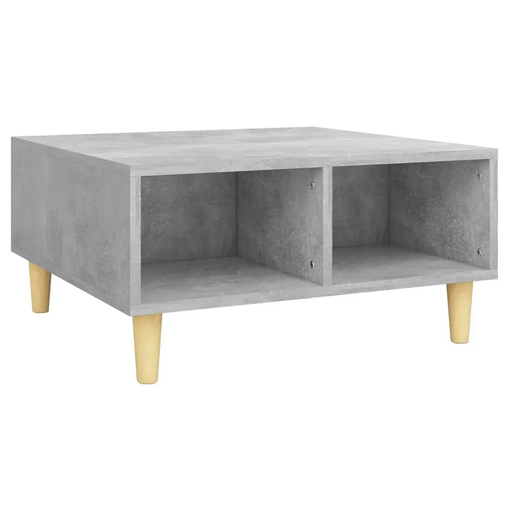 Coffee Table Concrete Grey 60x60x30 cm Engineered Wood 805981