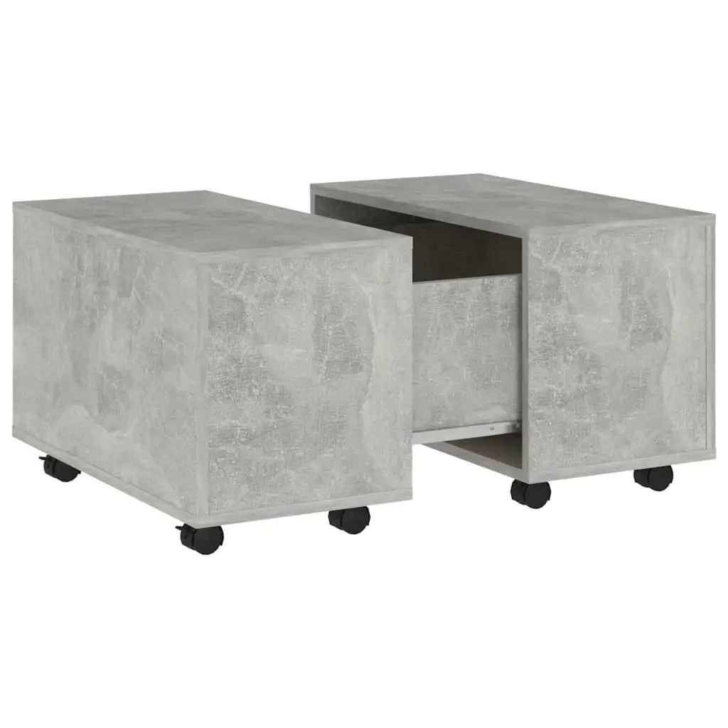 Coffee Table Concrete Grey 60x60x38 cm Engineered Wood 806862