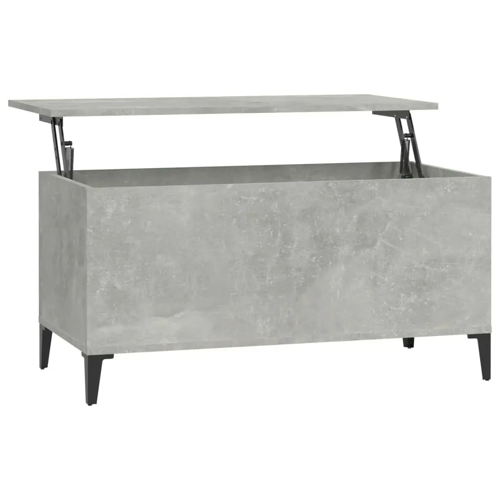 Coffee Table Concrete Grey 90x44.5x45 cm Engineered Wood 819592