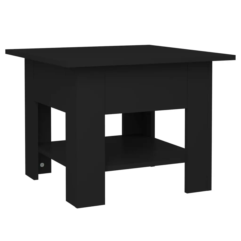 Coffee Table Black 55x55x42 cm Engineered Wood 810263