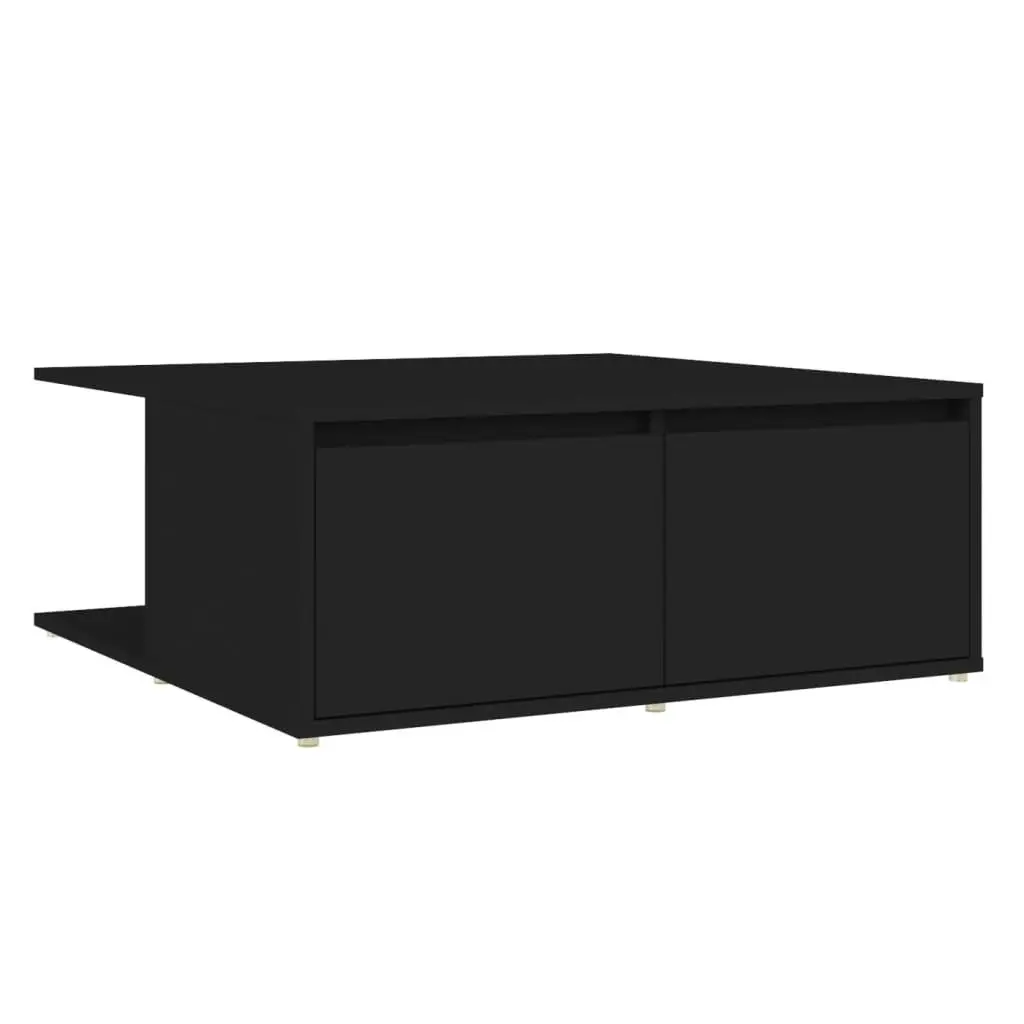 Coffee Table Black 80x80x31 cm Engineered Wood 806877