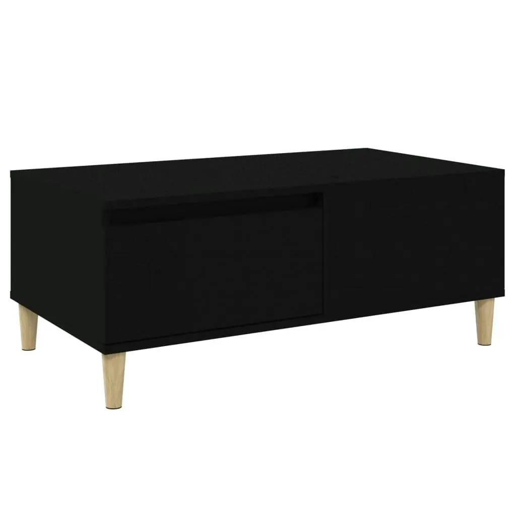 Coffee Table Black 90x50x36.5 cm Engineered Wood 821109