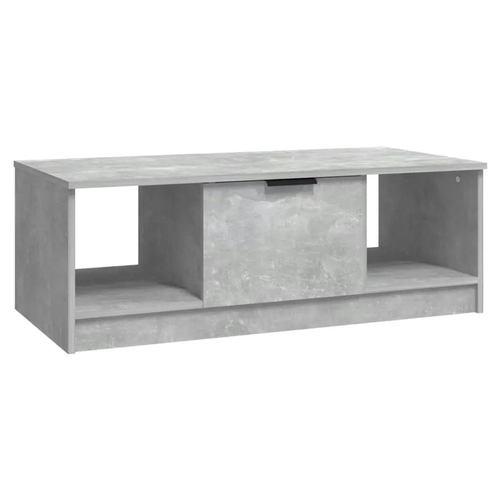 Coffee Table Concrete Grey 102x50x36 cm Engineered Wood 811353