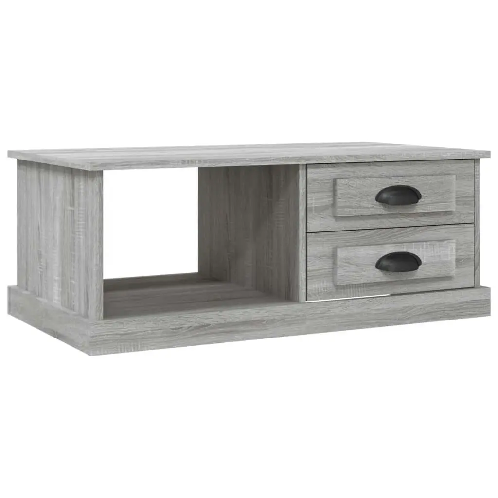 Coffee Table Grey Sonoma 90x50x35 cm Engineered Wood 816246