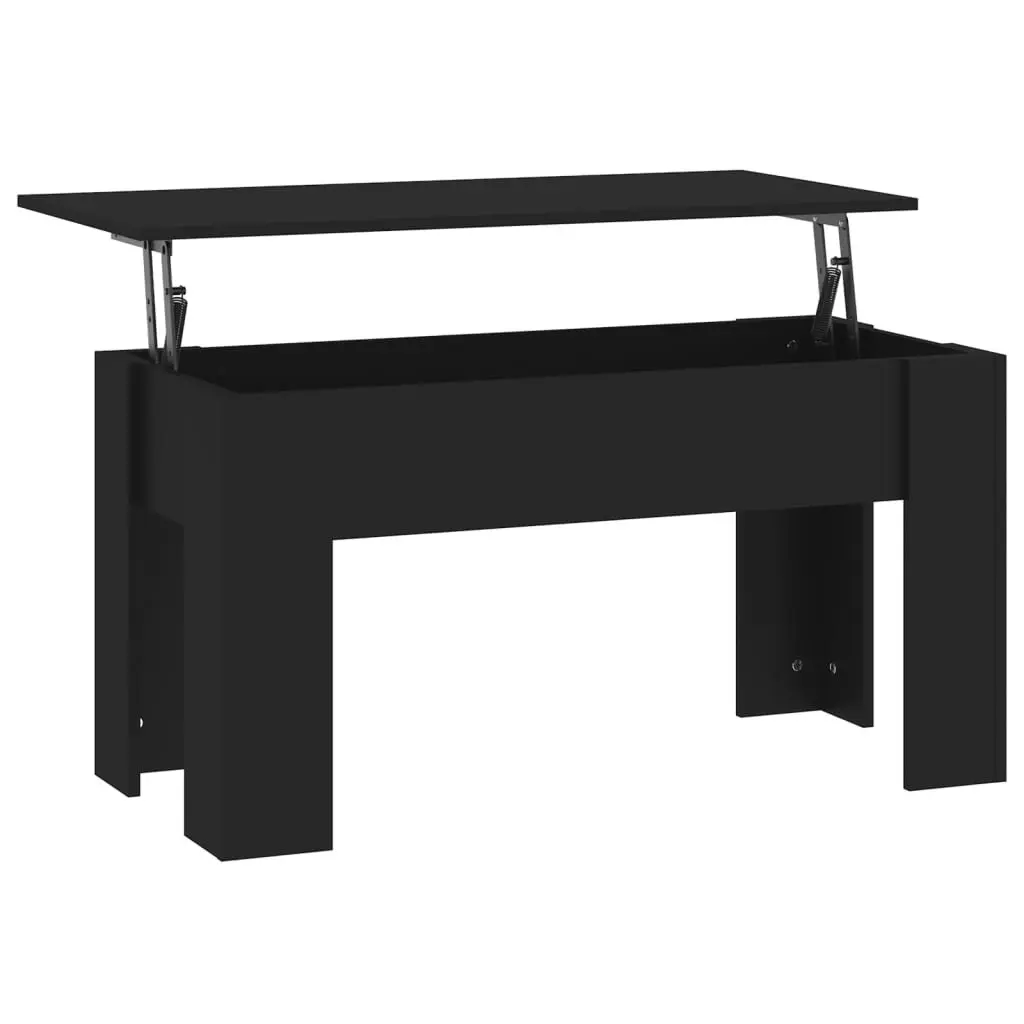 Coffee Table Black 101x49x52 cm Engineered Wood 809684