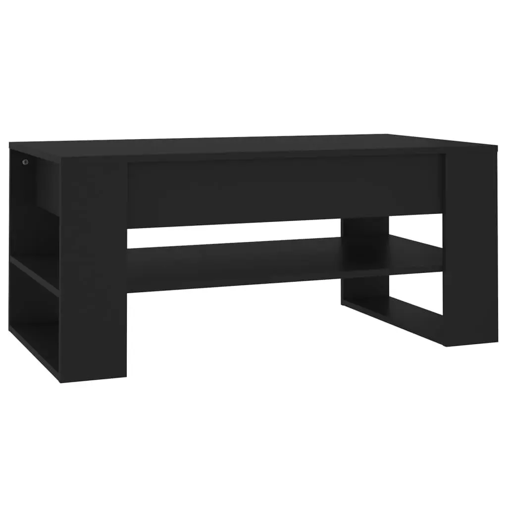 Coffee Table Black 102x55x45 cm Engineered Wood 810900