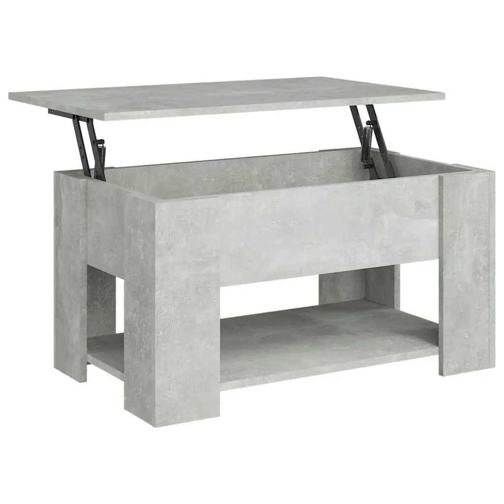 Coffee Table Concrete Grey 79x49x41 cm Engineered Wood 809714