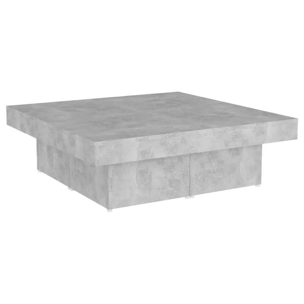 Coffee Table Concrete Grey 90x90x28 cm Engineered Wood 806916