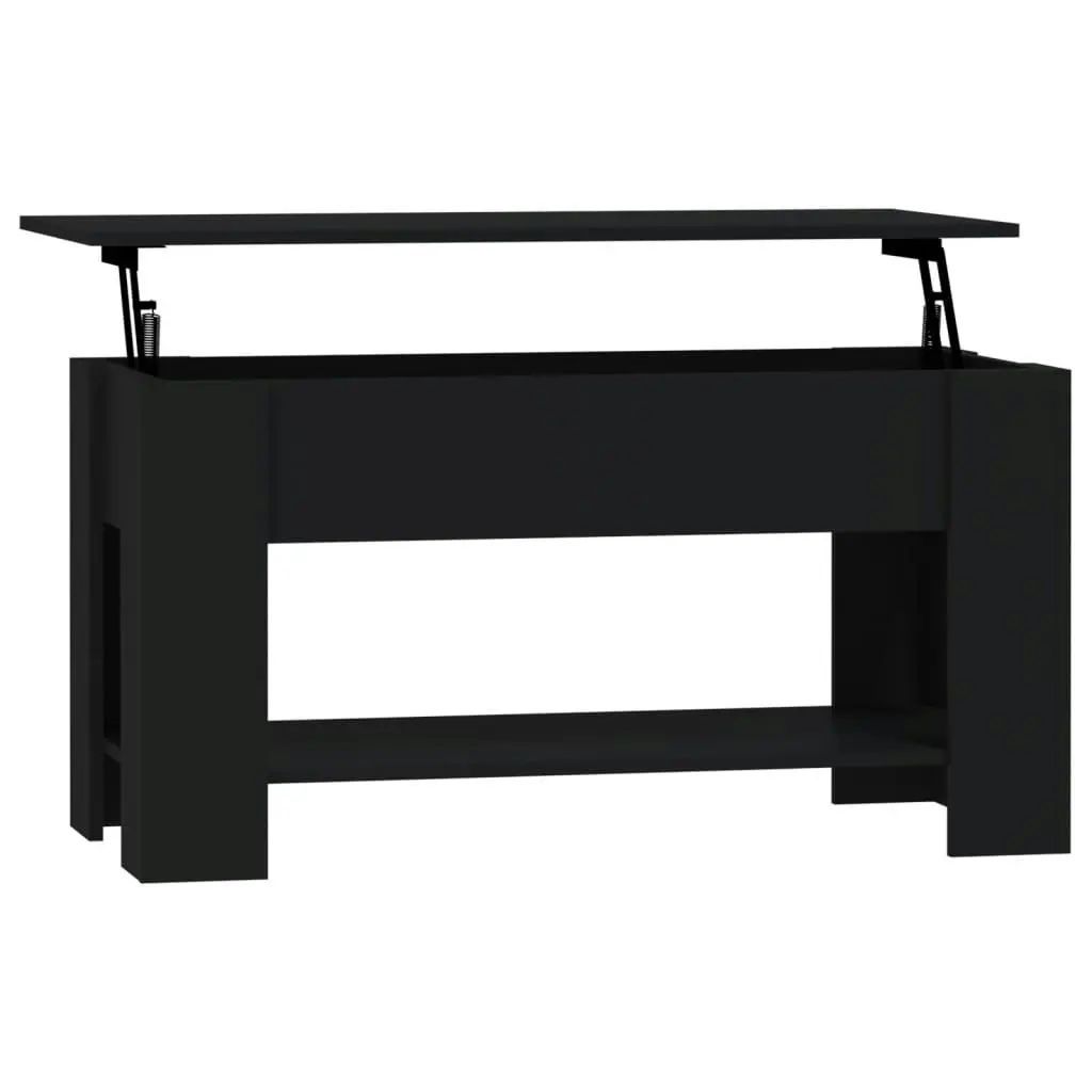 Coffee Table Black 101x49x52 cm Engineered Wood 809702