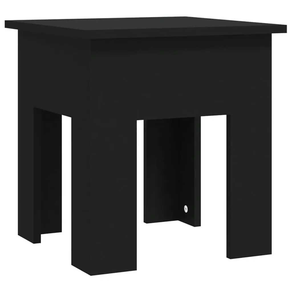 Coffee Table Black 40x40x42 cm Engineered Wood 810245