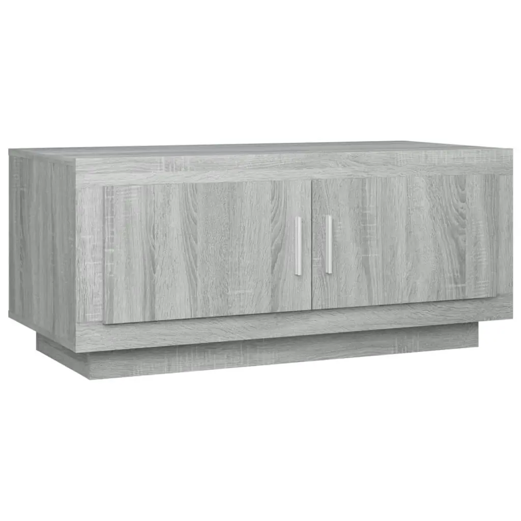 Coffee Table Grey Sonoma 102x50x45 cm Engineered Wood 817232