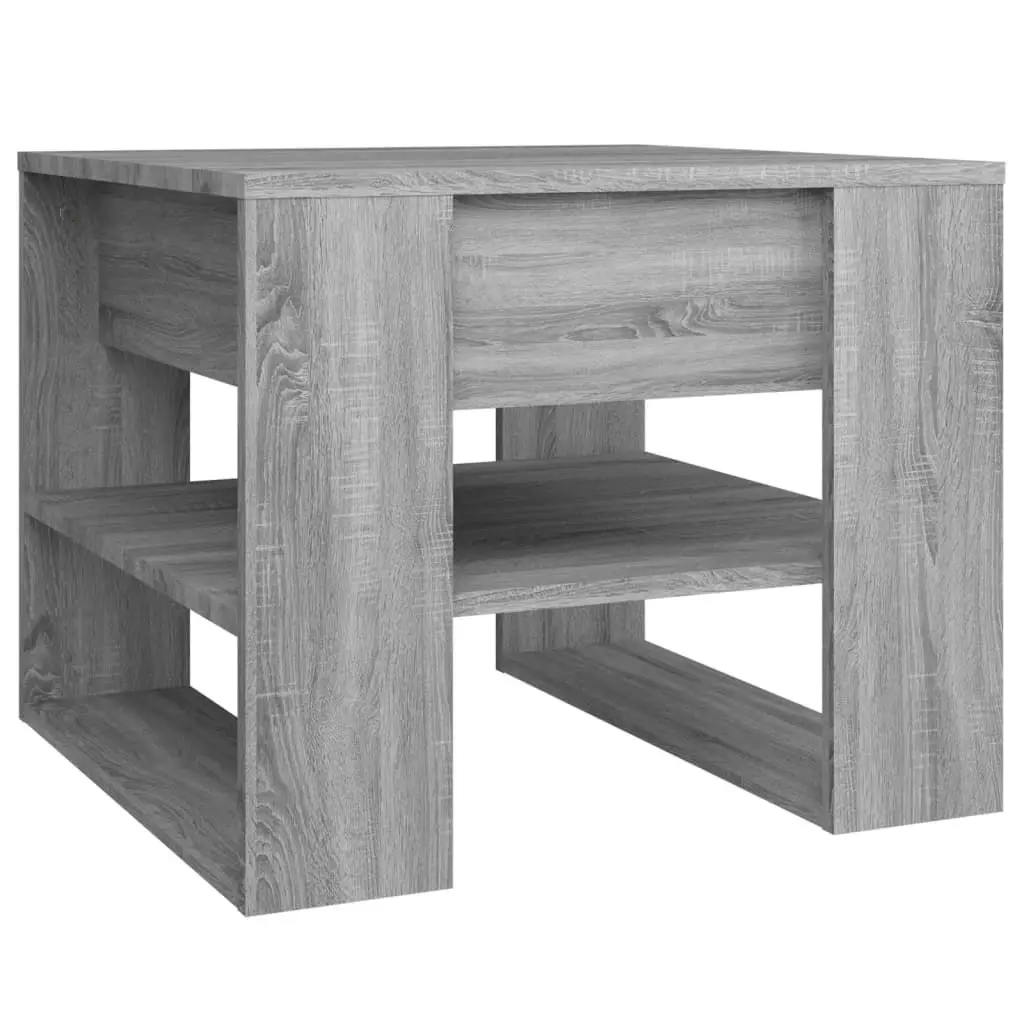 Coffee Table Grey Sonoma 55.5x55x45 cm Engineered Wood 816932