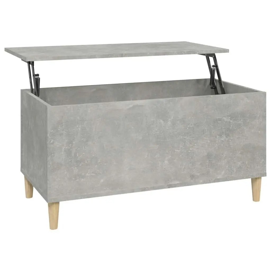 Coffee Table Concrete Grey 90x44.5x45 cm Engineered Wood 819584