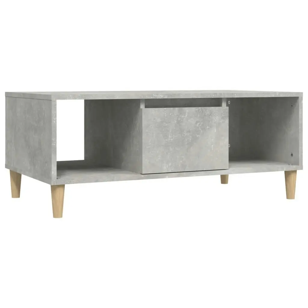 Coffee Table Concrete Grey 90x50x36.5 cm Engineered Wood 821064