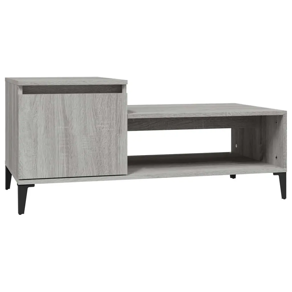 Coffee Table Grey Sonoma 100x50x45 cm Engineered Wood 821138