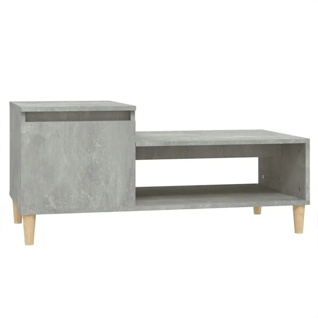 Coffee Table Concrete Grey 100x50x45 cm Engineered Wood 821128