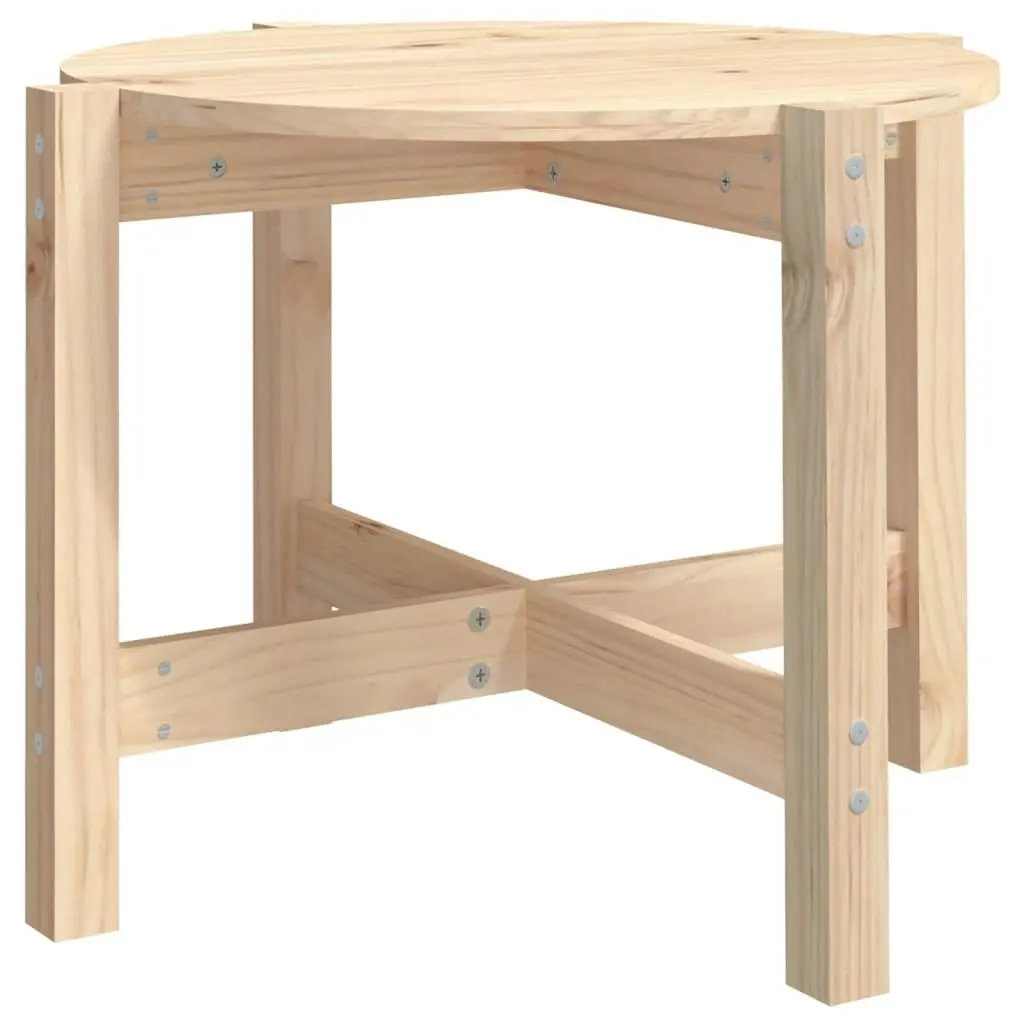 Coffee Table Ã˜ 62,5x45 cm Solid Wood Pine 822302