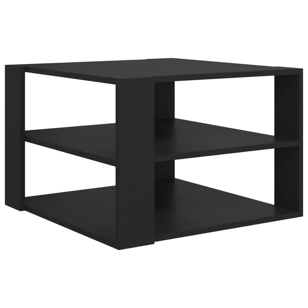 Coffee Table Black 60x60x40 cm Engineered Wood 806320