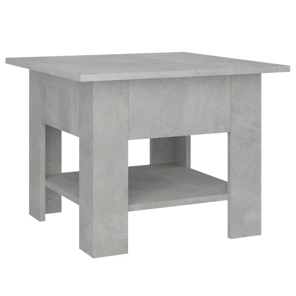 Coffee Table Concrete Grey 55x55x42 cm Engineered Wood 810266