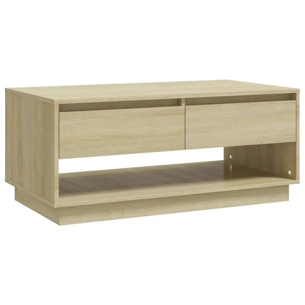 Coffee Table Sonoma Oak 102.5x55x44 cm Engineered Wood 809506