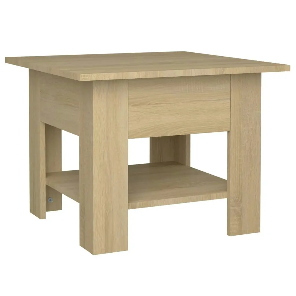 Coffee Table Sonoma Oak 55x55x42 cm Engineered Wood 810265