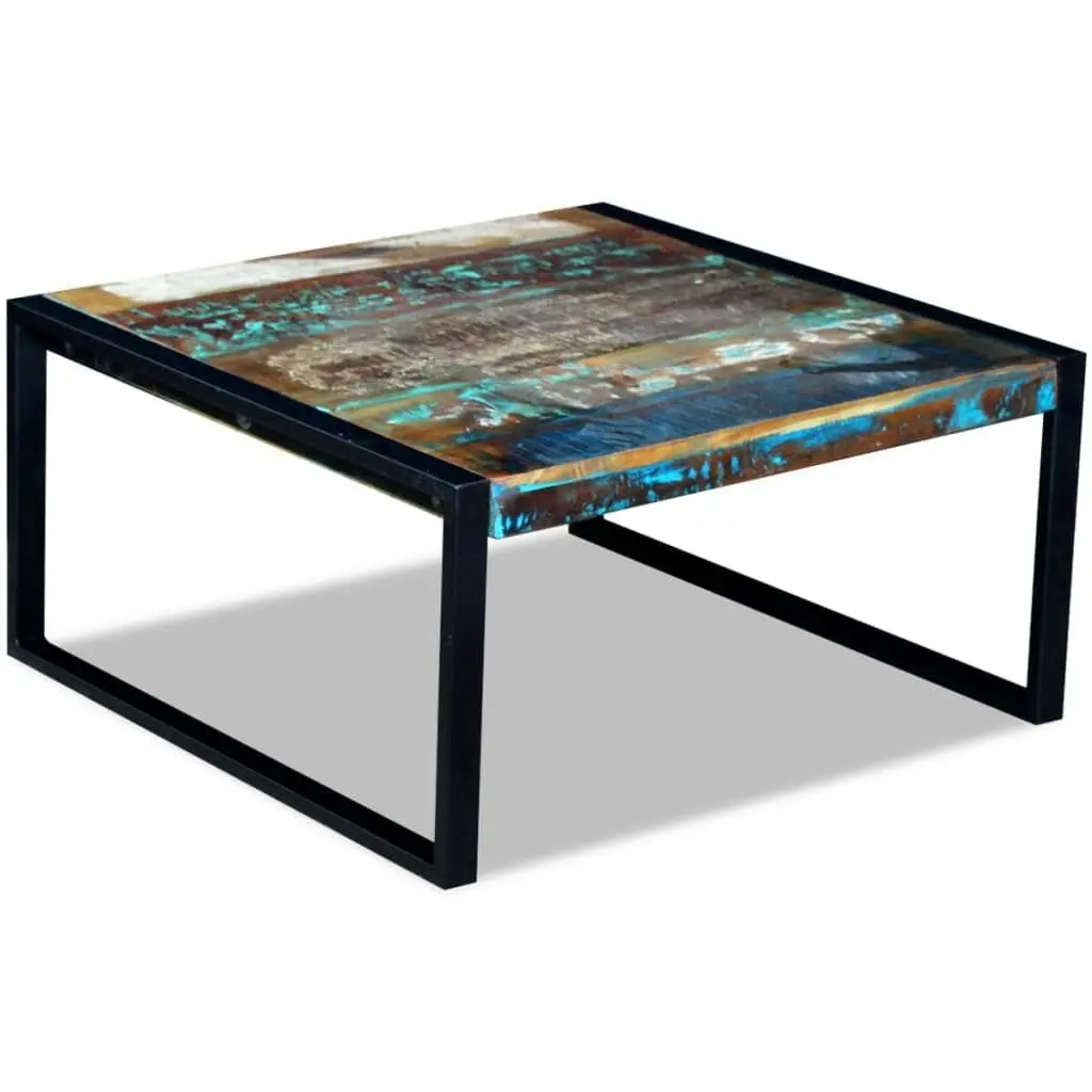 Coffee Table Solid Reclaimed Wood 80x80x40 cm 243295