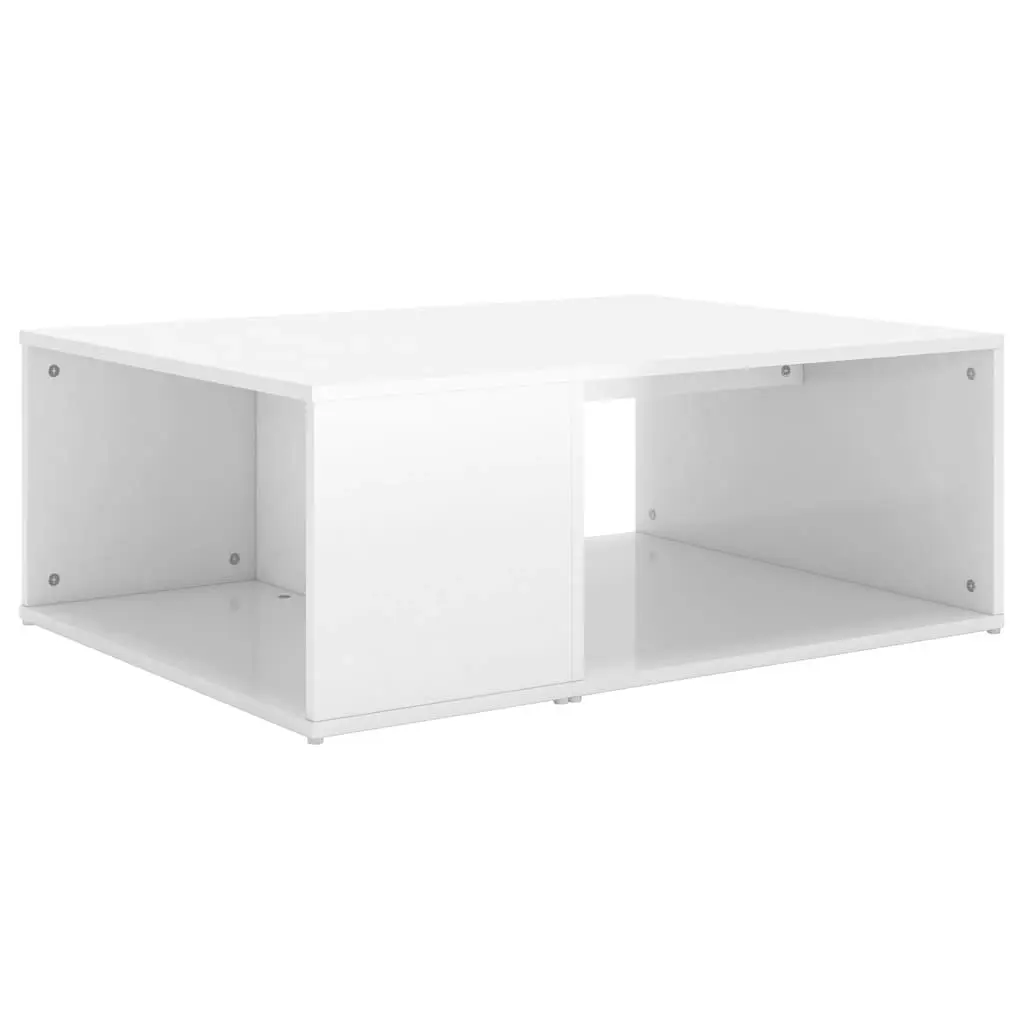 Coffee Table High Gloss White 90x67x33 cm Engineered Wood 806909