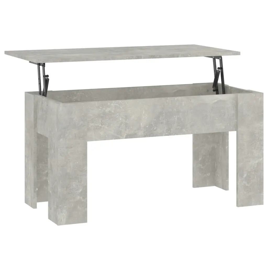 Coffee Table Concrete Grey 101x49x52 cm Engineered Wood 809687