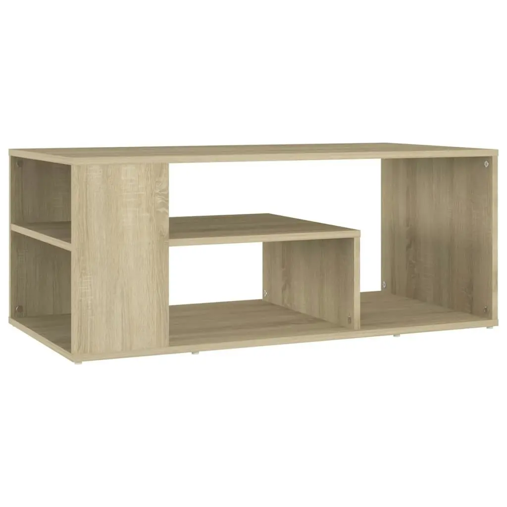 Coffee Table Sonoma Oak 100x50x40 cm Engineered Wood 806924