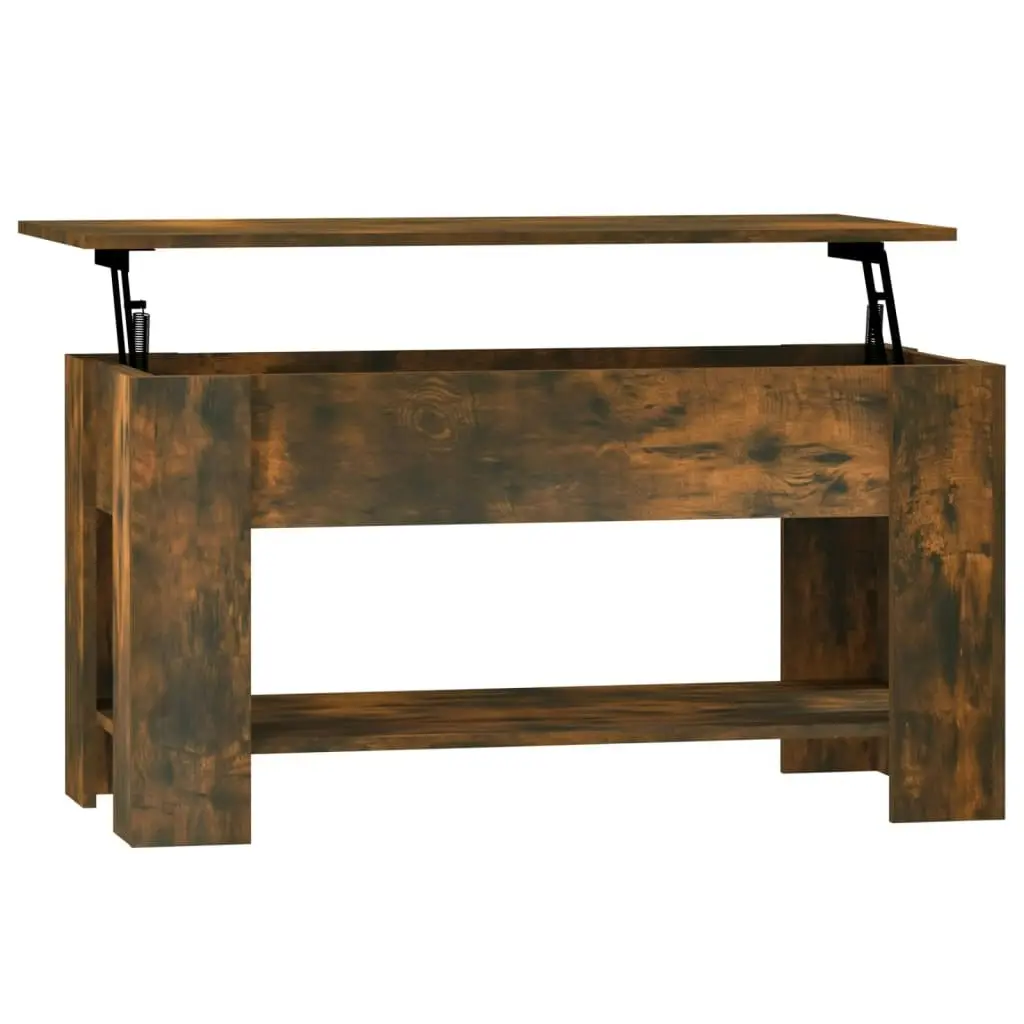 Coffee Table Smoked Oak 101x49x52 cm Engineered Wood 819272