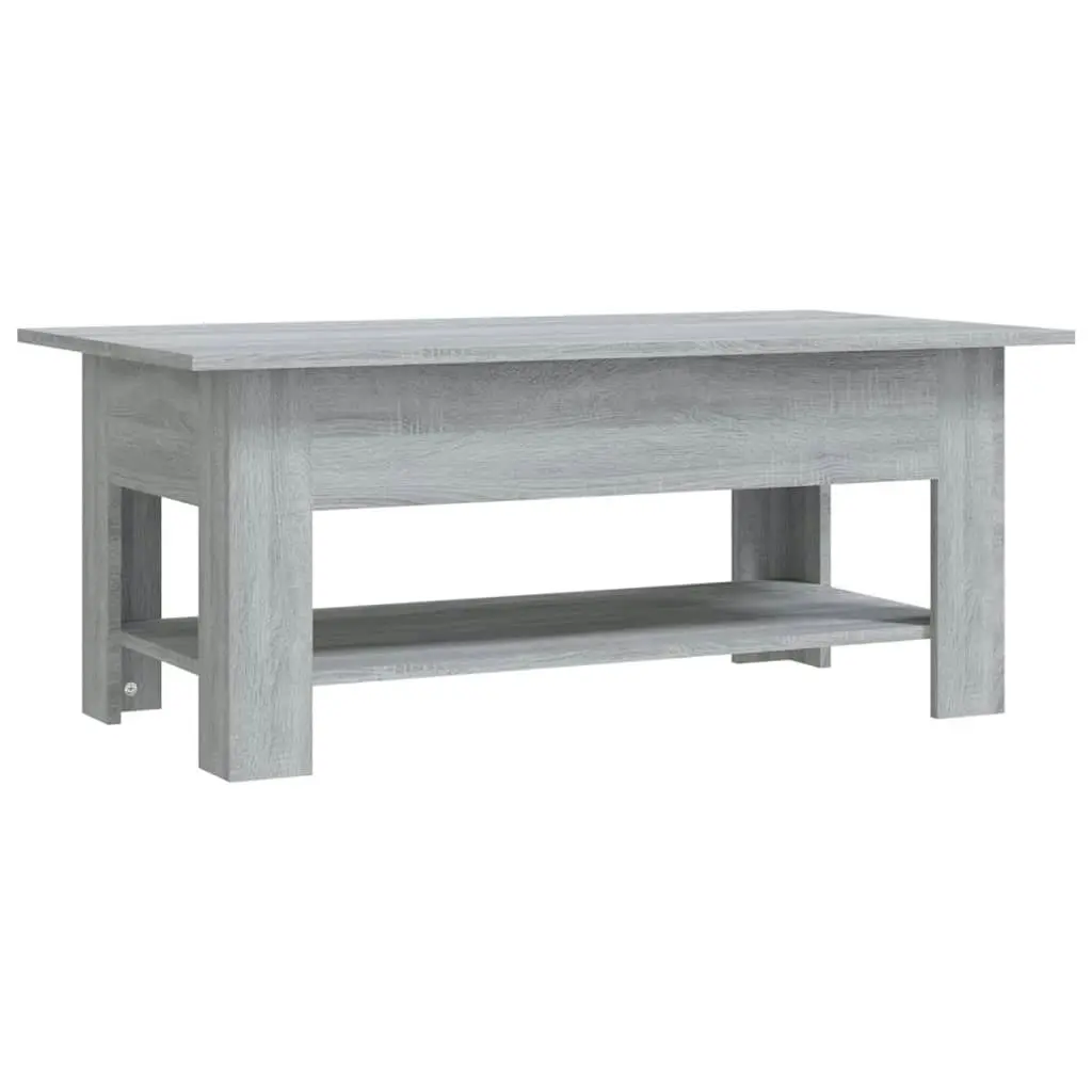 Coffee Table Grey Sonoma 102x55x42 cm Engineered Wood 813075