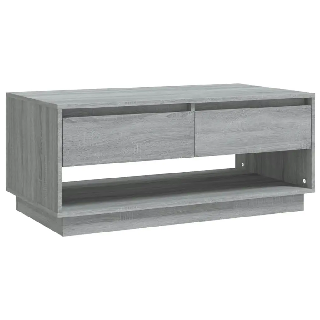 Coffee Table Grey Sonoma 102.5x55x44 cm Engineered Wood 812979