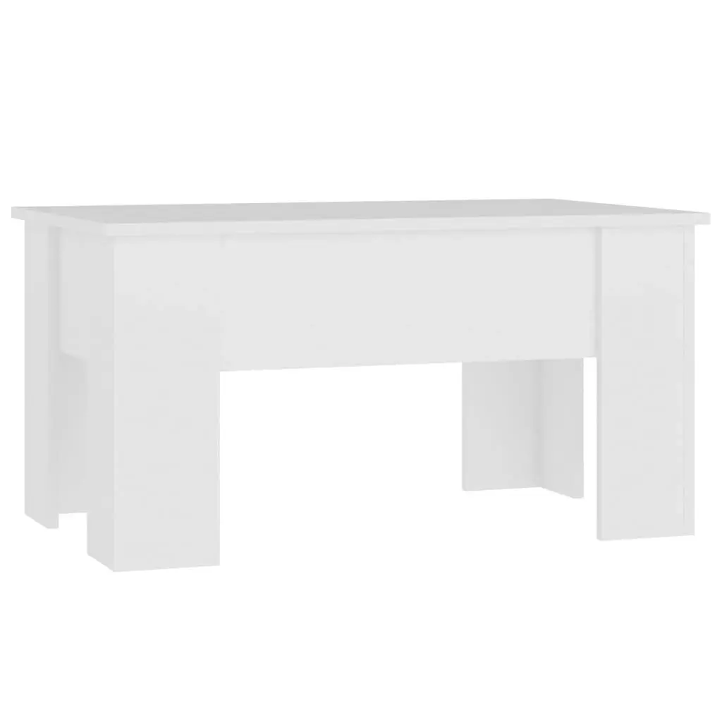 Coffee Table White 79x49x41 cm Engineered Wood 809692