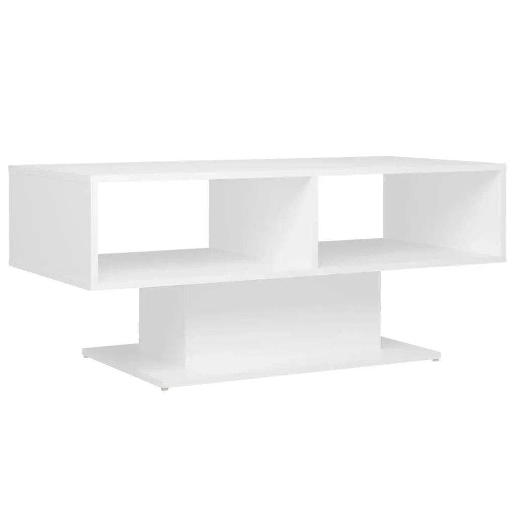 Coffee Table White 103.5x50x44.5 cm Engineered Wood 806822