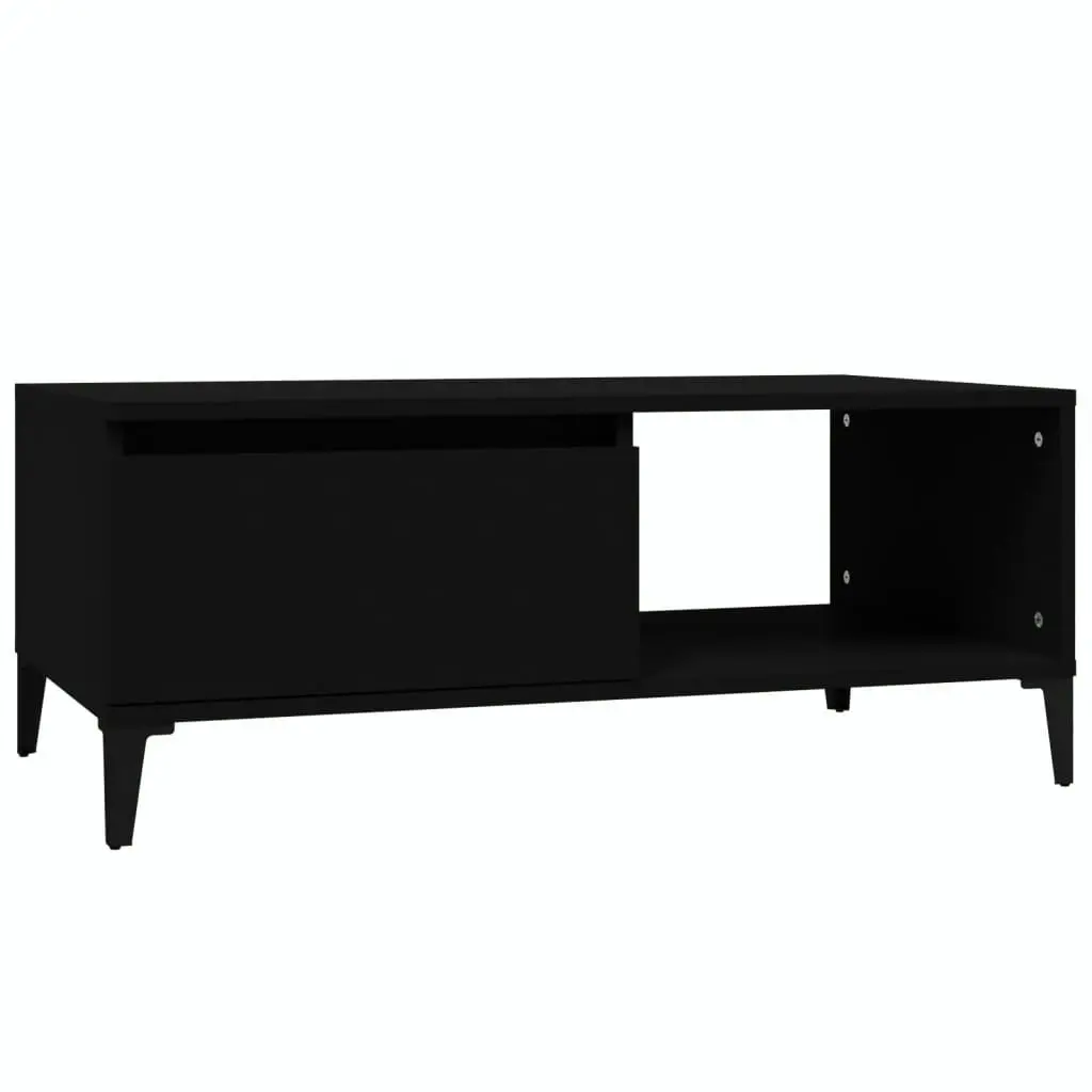 Coffee Table Black 90x50x36.5 cm Engineered Wood 821053