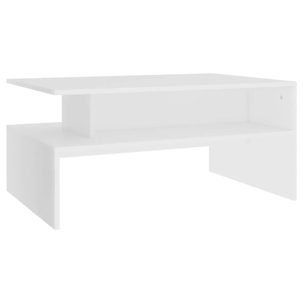 Coffee Table White 90x60x42.5 cm Engineered Wood 803254