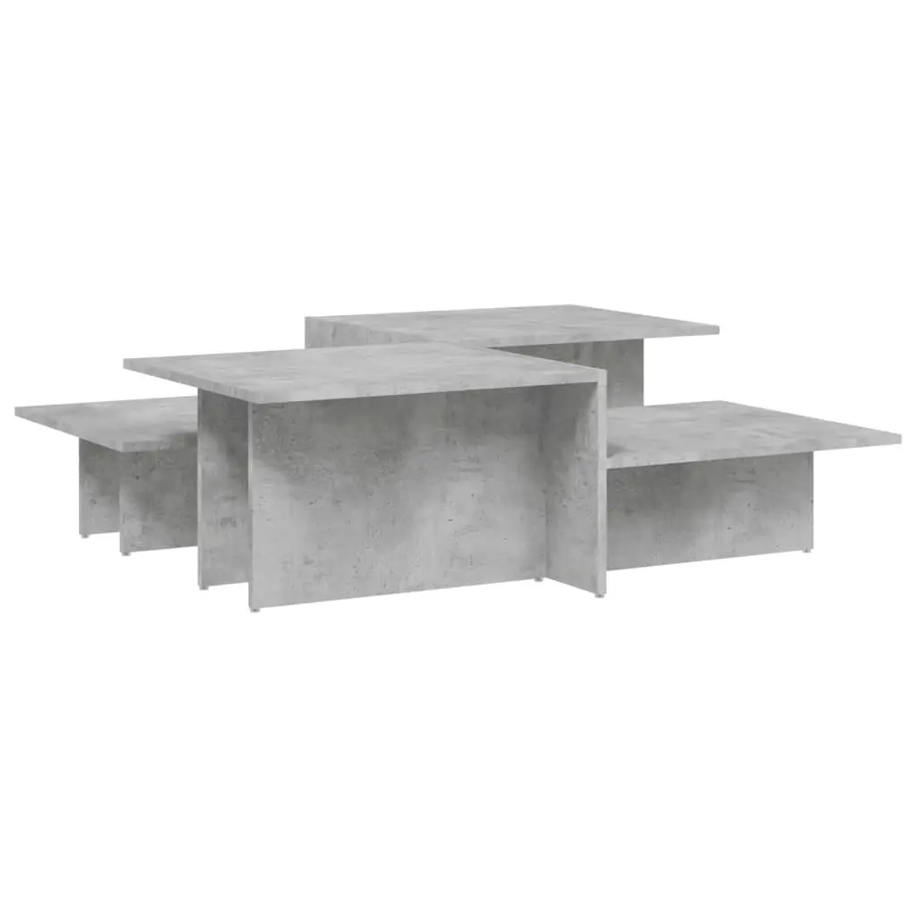 Coffee Tables 2 pcs Concrete Grey Engineered Wood 3216153