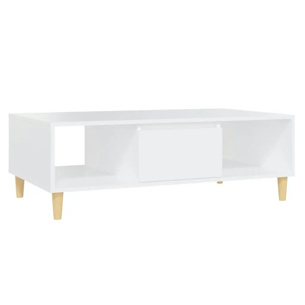 Coffee Table White 103.5x60x35cm Engineered Wood 806013