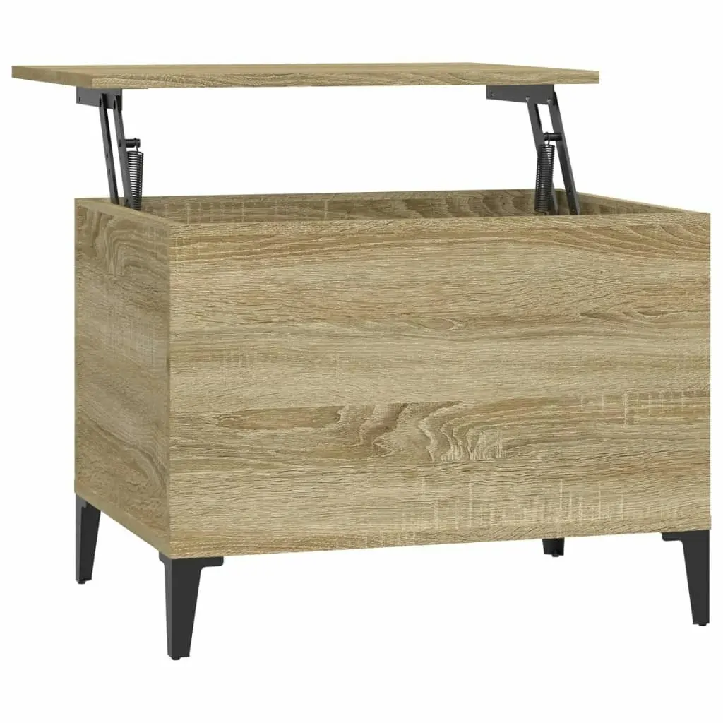 Coffee Table Sonoma Oak 60x44.5x45 cm Engineered Wood 819575