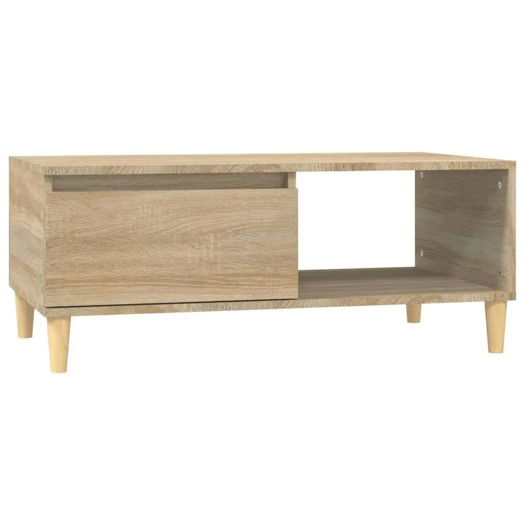 Coffee Table Sonoma Oak 90x50x36.5 cm Engineered Wood 821047