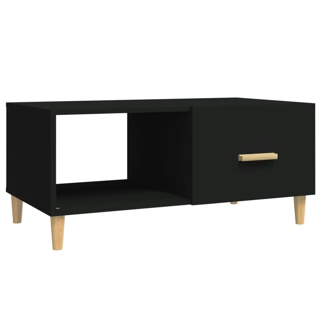 Coffee Table Black 89.5x50x40 cm Engineered Wood 812655