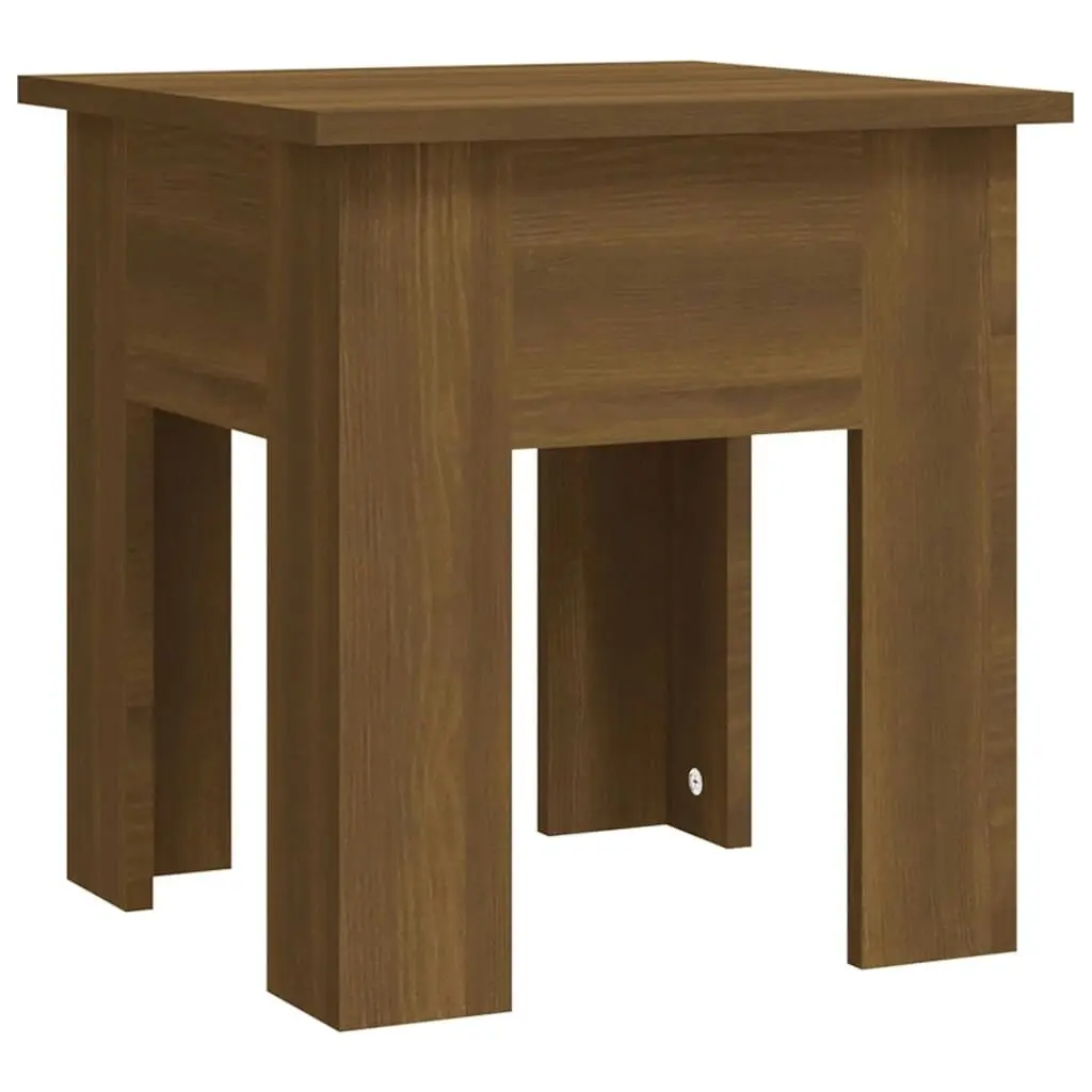 Coffee Table Brown Oak 40x40x42 cm Engineered Wood 813073