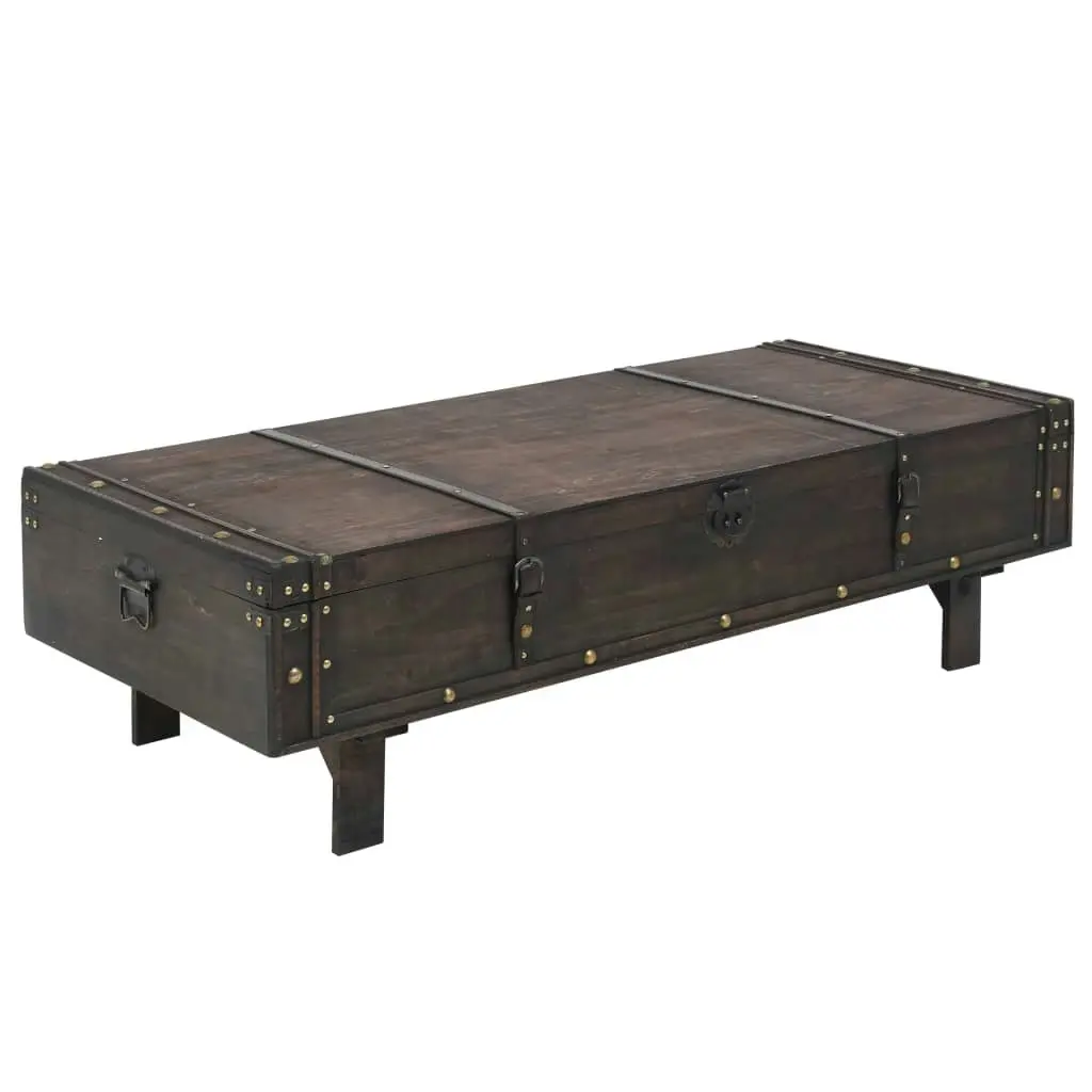 Coffee Table Solid Wood Vintage Style 120x55x35 cm 245802