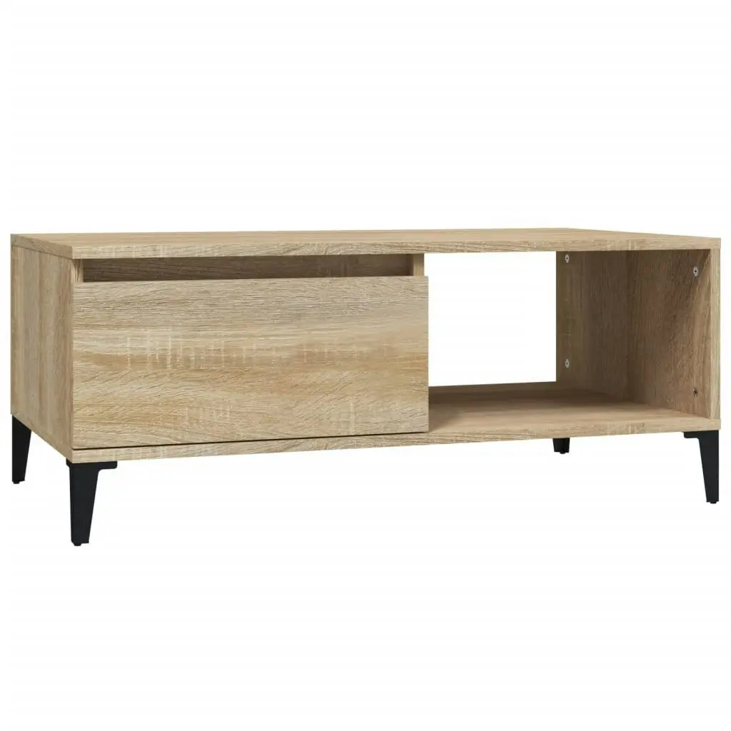 Coffee Table Sonoma Oak 90x50x36.5 cm Engineered Wood 821055