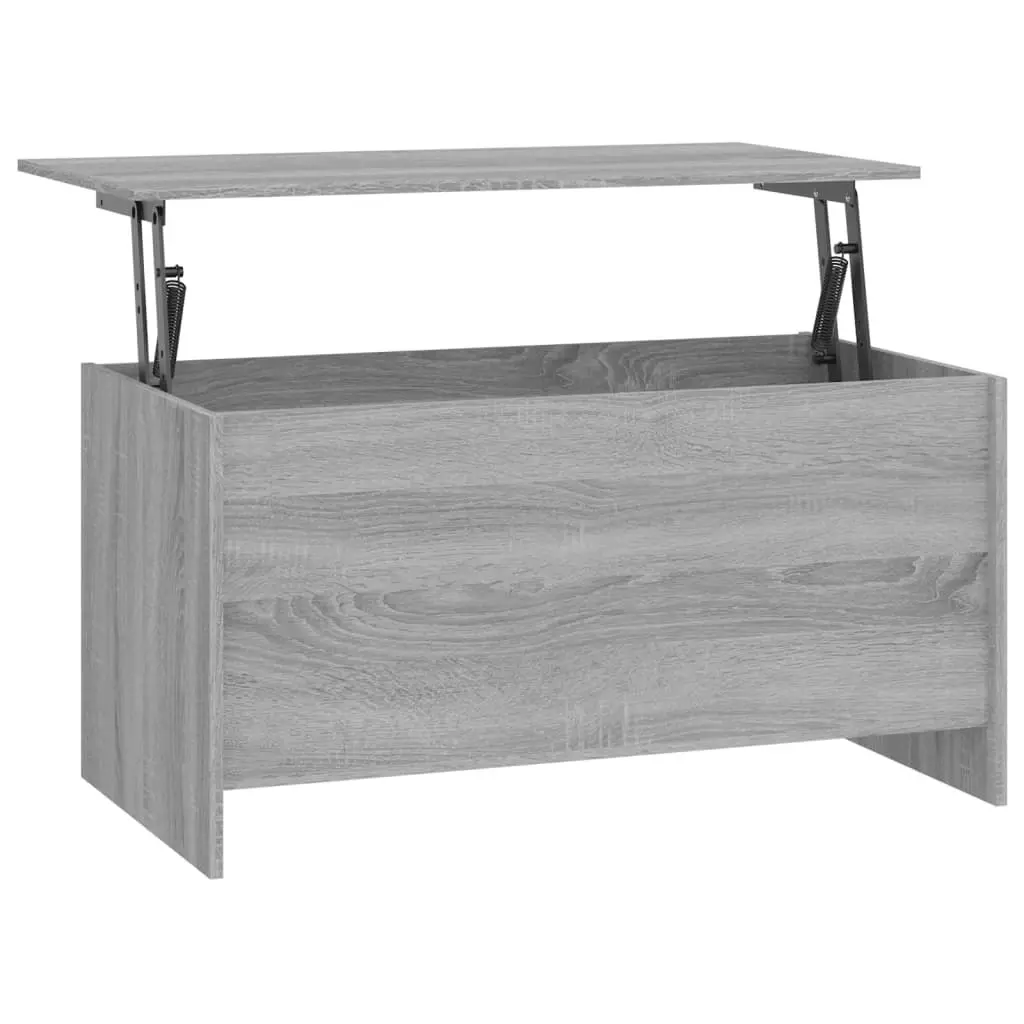 Coffee Table Grey Sonoma 102x55.5x52.5 cm Engineered Wood 819267