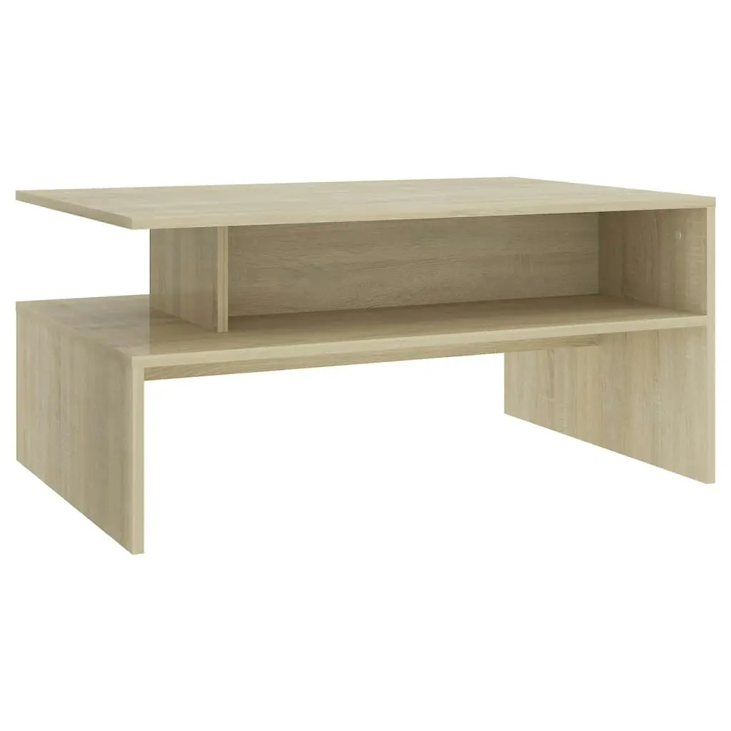 Coffee Table Sonoma Oak 90x60x42.5 cm Engineered Wood 803257