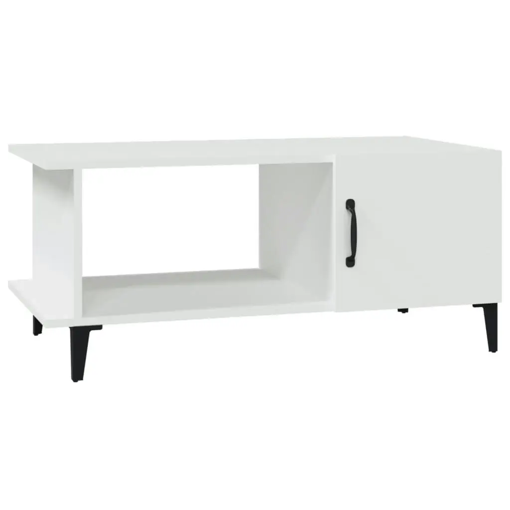 Coffee Table White 90x50x40 cm Engineered Wood 812753