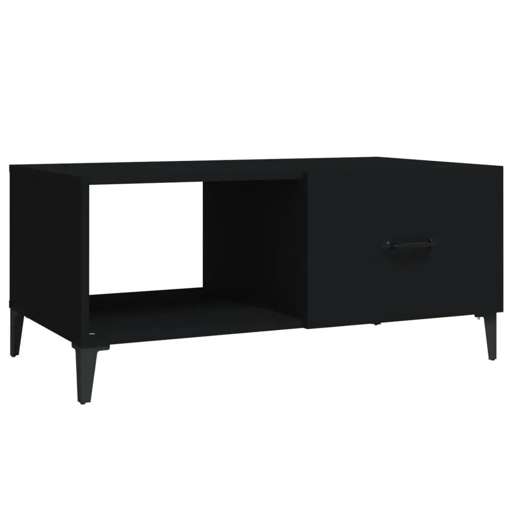 Coffee Table Black 90x50x40 cm Engineered Wood 812664